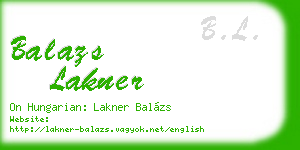 balazs lakner business card